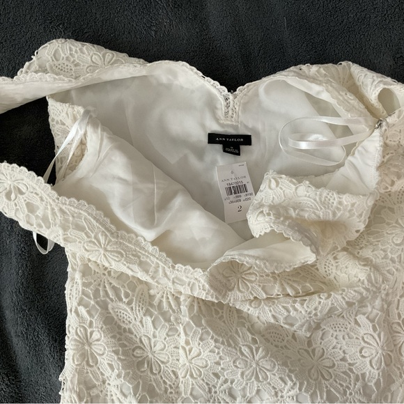 Ann Taylor Elegant White Lace Dress - Picture 6 of 6